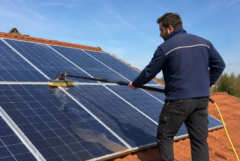 Nettoyage et entretien de panneaux solaires à Chavannes-sur-Reyssouze